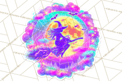 Neon Halloween PNG Clipart, Spooky Sticker Stamps Product Image 5