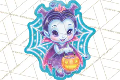 Neon Halloween PNG Clipart, Spooky Sticker Stamps Product Image 4