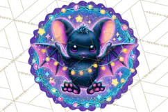 Neon Halloween PNG Clipart, Spooky Sticker Stamps Product Image 5