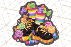 Neon Halloween PNG Clipart, Spooky Sticker Stamps Product Image 2