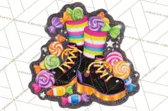 Neon Halloween PNG Clipart, Spooky Sticker Stamps Product Image 2