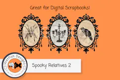 Spooky Relatives Halloween Stickers Product Image 3