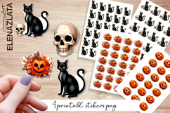 Retro Pin Up Girl Halloween Stickers | Sarcastic Stickers Product Image 1