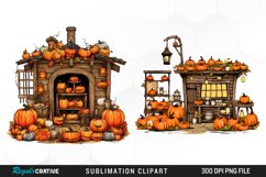 Halloween Storefronts Art Clipart Product Image 1