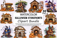 Storefront Clipart,Clipart Bundle,PNG Clipart,Store Clipart,Seasonal Clipart,Halloween Art,