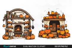 Halloween Storefronts Art Clipart Product Image 1
