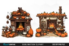 Halloween Storefronts Art Clipart Product Image 1