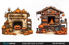 Halloween Storefronts Art Clipart Product Image 1