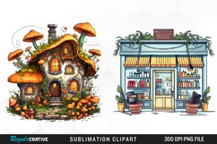 Storefront Clipart,Clipart Bundle,PNG Clipart,Store Clipart,Seasonal Clipart,Halloween Art,