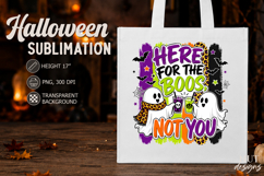 Halloween sublimation Here for the Boos Spooky ghost Product Image 2