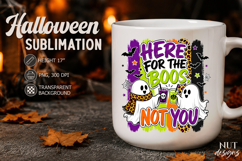 Halloween sublimation Here for the Boos Spooky ghost Product Image 3