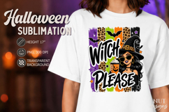 Cute witch Halloween sublimation Funny quotes Product Image 1
