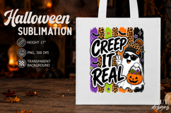 Cute ghost Halloween Creep It Real School sublimation Product Image 3