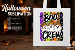 Cute ghost Halloween Boo Crew School sublimation Product Image 2