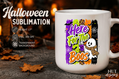 Spooky ghost Halloween sublimation Here for the Boos Product Image 3