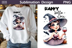Witch Wine Sublimation | Halloween Wine Quote Product Image 1