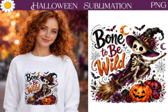 Bone to Be Wild Skeleton | Halloween Sublimation Design Product Image 1