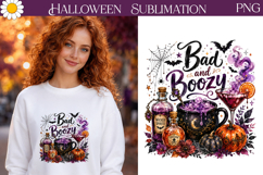 Bad And Boozy PNG | Halloween Cocktail Art Product Image 1