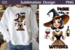 Witch Wine Sublimation | Halloween Wine Quote Product Image 1