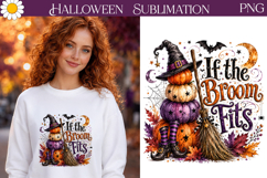 If the Broom Fits | Halloween Sublimation Design Product Image 1
