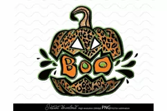 Halloween sublimation Boo png Halloween png Pumkin png Product Image 2