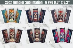 Halloween Tumbler Bundle | 20 OZ Skinny Sublimation Product Image 1