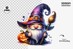 watercolor halloween witch clipart