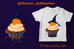 Halloween Sublimation creepy tasty cake Cute Halloween PNG Product Image 1