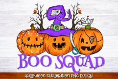 Boo Squad PNG | Halloween Sublimation | Halloween Shirt PNG Product Image 1