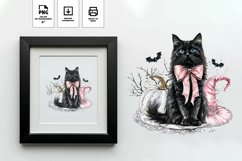 Halloween Scene Sublimation - Watercolor Sublimation Design Product Image 1