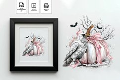 Halloween Scene Sublimation - Watercolor Sublimation Design Product Image 1