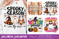Halloween Sublimation Design,Halloween Typography PNG Product Image 1