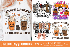 Halloween Sublimation Design,Halloween Typography PNG Product Image 1