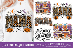 Halloween Sublimation Design,Halloween Typography PNG Product Image 1