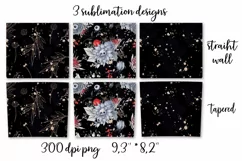 Halloween sublimation design Skinny tumbler wrap design 