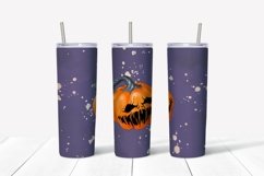 Halloween sublimation design Skinny tumbler wrap design 