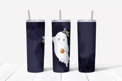 Halloween sublimation design Skinny tumbler wrap design 