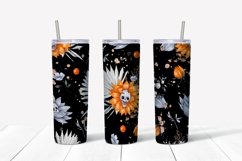 Halloween sublimation design Skinny tumbler wrap design 