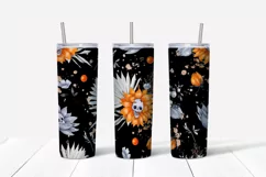 Halloween sublimation design Skinny tumbler wrap design 
