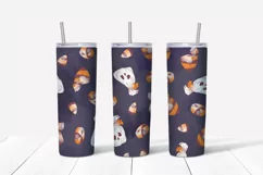 Halloween sublimation design Skinny tumbler wrap design