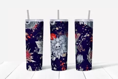 Halloween sublimation design Skinny tumbler wrap design 