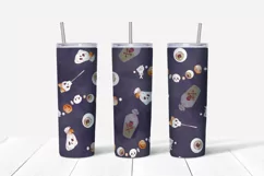 Halloween sublimation design Skinny tumbler wrap design