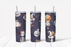 Halloween sublimation design Skinny tumbler wrap design