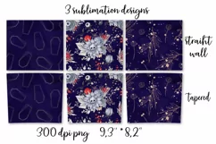 Halloween sublimation design Skinny tumbler wrap design 