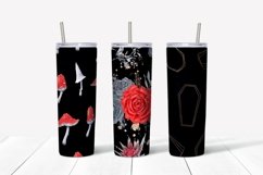 Halloween sublimation design Skinny tumbler wrap design 