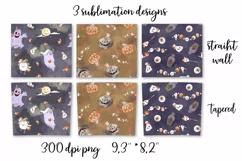 Halloween sublimation design Skinny tumbler wrap design