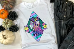 halloween sublimation on t-shirt