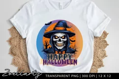 Happy Halloween Sublimation PNG Spooky T-shirt Mug Design Product Image 1