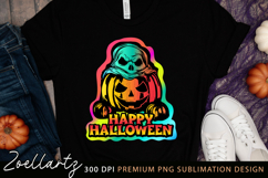 Happy Halloween Sublimation PNG Spooky Boo Pumpkin PNG Product Image 2