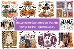 Halloween Sublimation PNG Design, Spooky Design Product Image 1